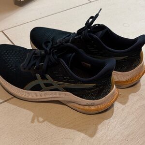 Asics Black and Gold Athletic Sneakers women’s 9.5